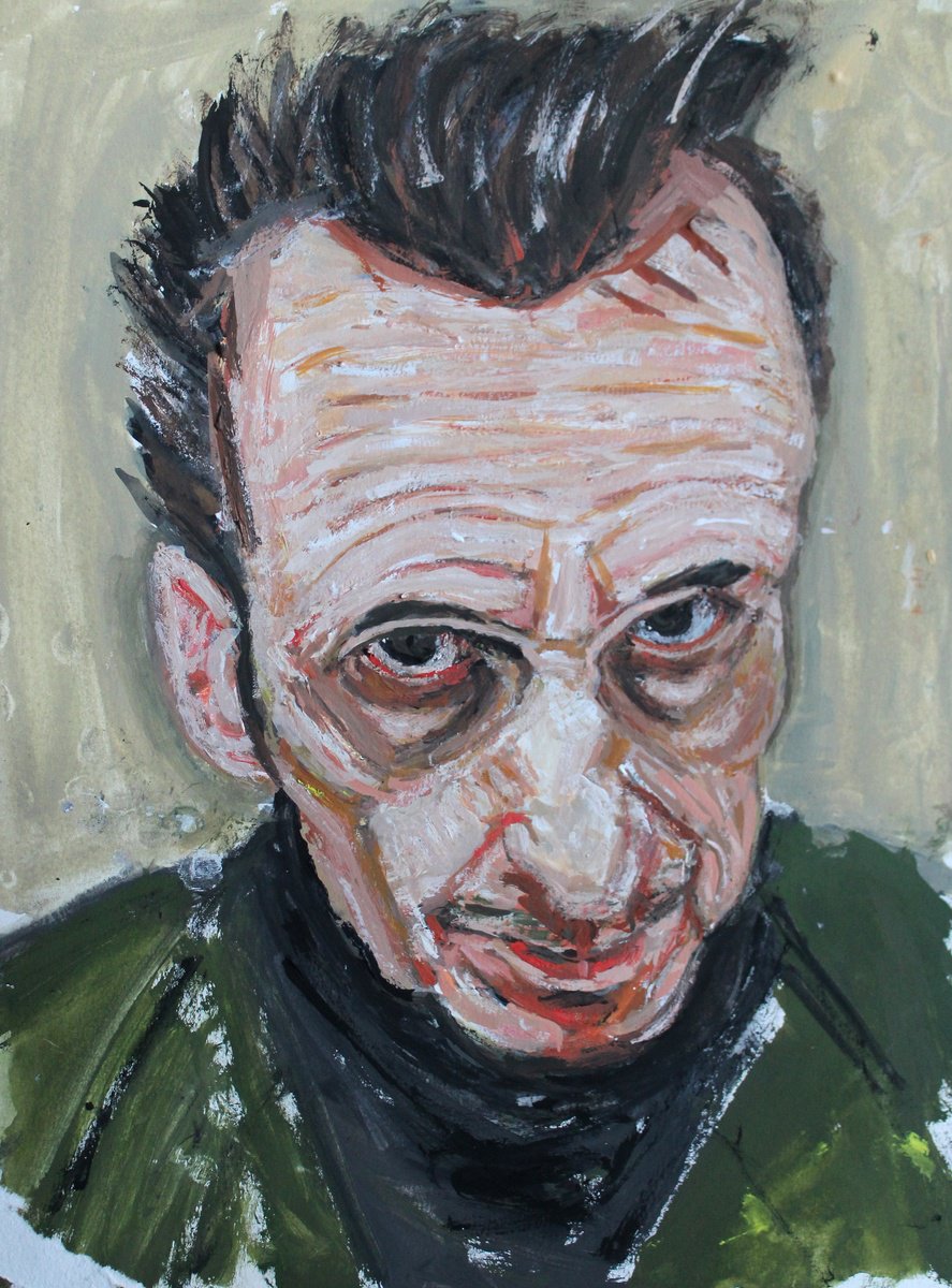 Impressionistic Portrait Painting By James Henry Johnston, 9 X 12, In Mid Winter, Original Artwork