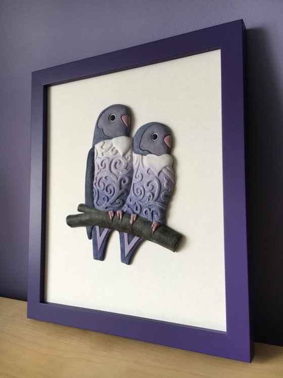 Purple Lovebirds
