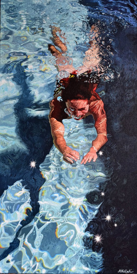 Follow the Stars - Swimming Painting
