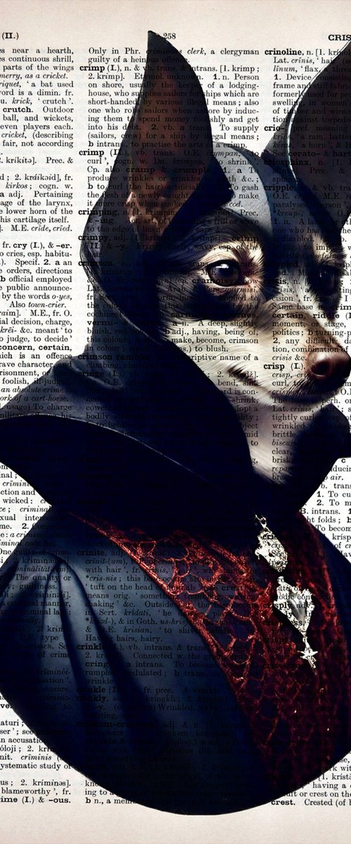 Dracula Dressed Dog by Misty Lady - M. Nierobisz