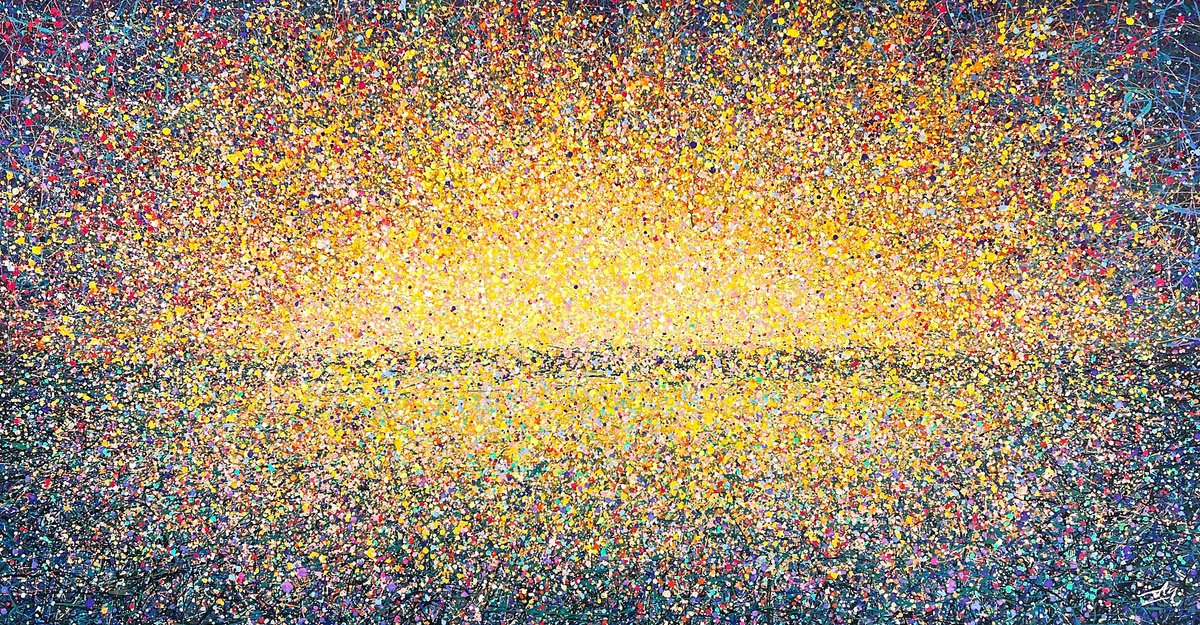 Impressionistic Landscape Painting By Nadiia Antoniuk, 81 X 43", Catch The Trade Winds, Original Artwork