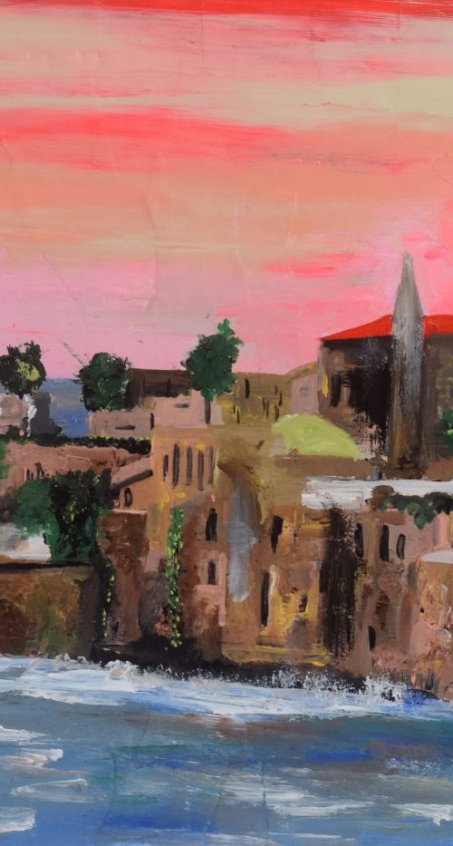 A View of Akko at Sunset by Andrew  Reid Wildman