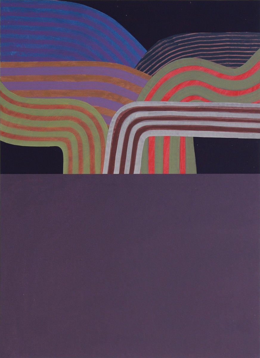 Abstract Acrylic Painting By Martin Singer, 17 X 23", Lcvm25-43, Original Artwork