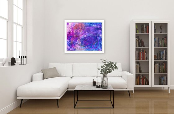 Enraptured - Vibrant Color Abstract painting by Kathy Morton Stanion
