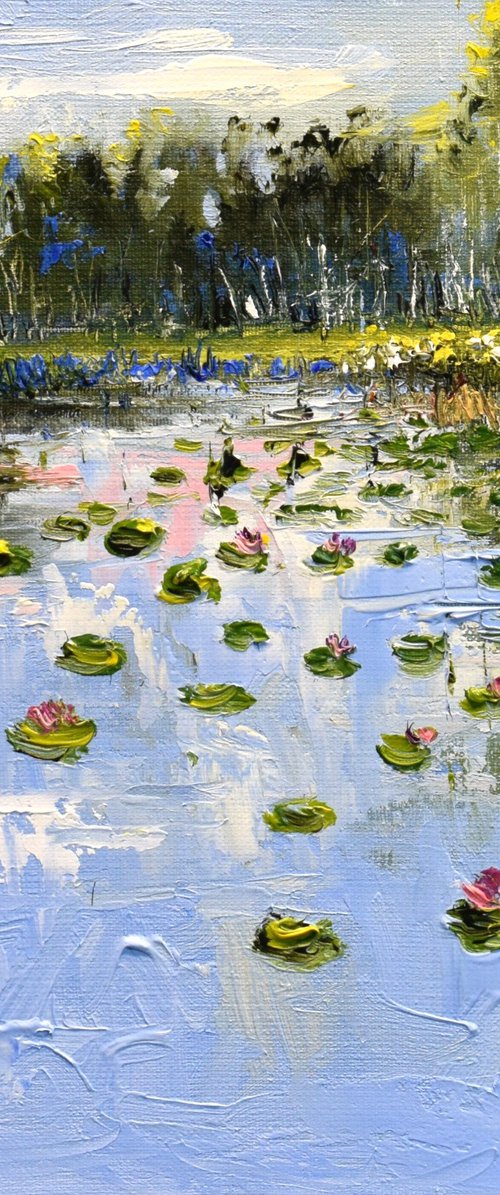 Water roses by Sonja Brussen