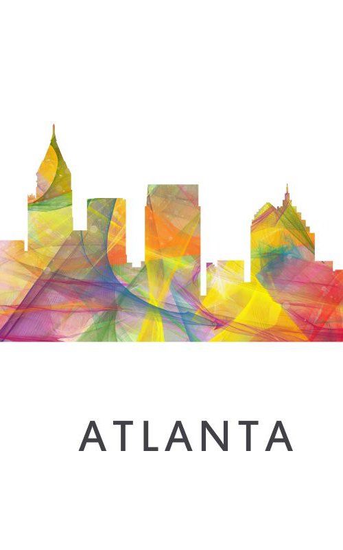 Atlanta Skyline WB1 by Marlene Watson