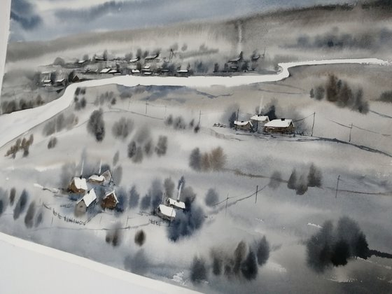 Winter Countryside landscape