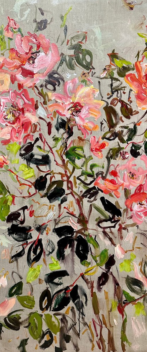 Midsummer rose by Lilia Orlova-Holmes