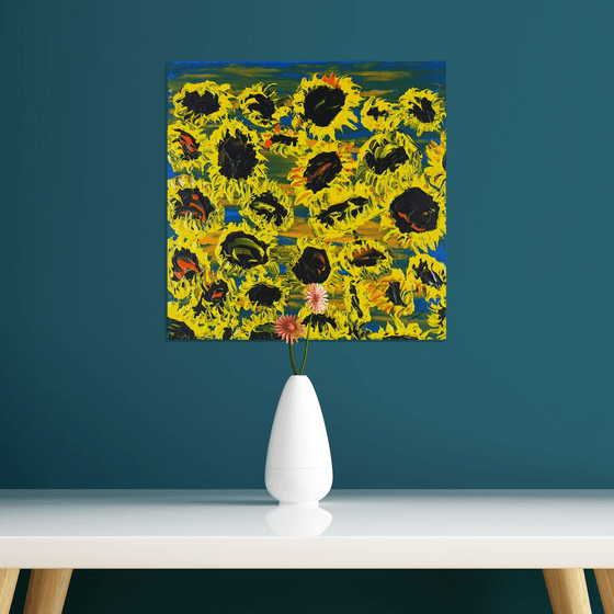 Blooming sunflowers 5