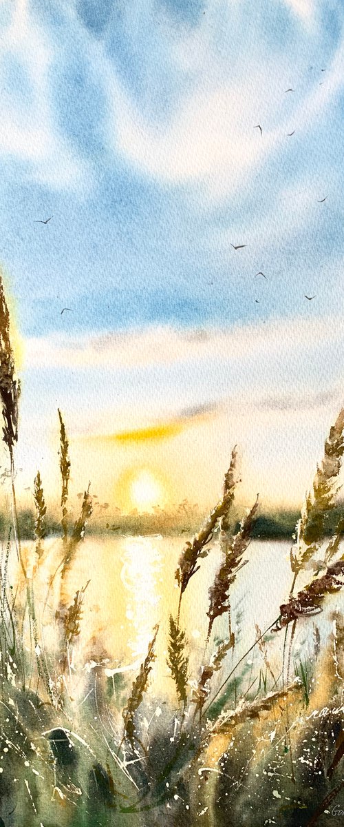 Ears of wheat by Eugenia Gorbacheva
