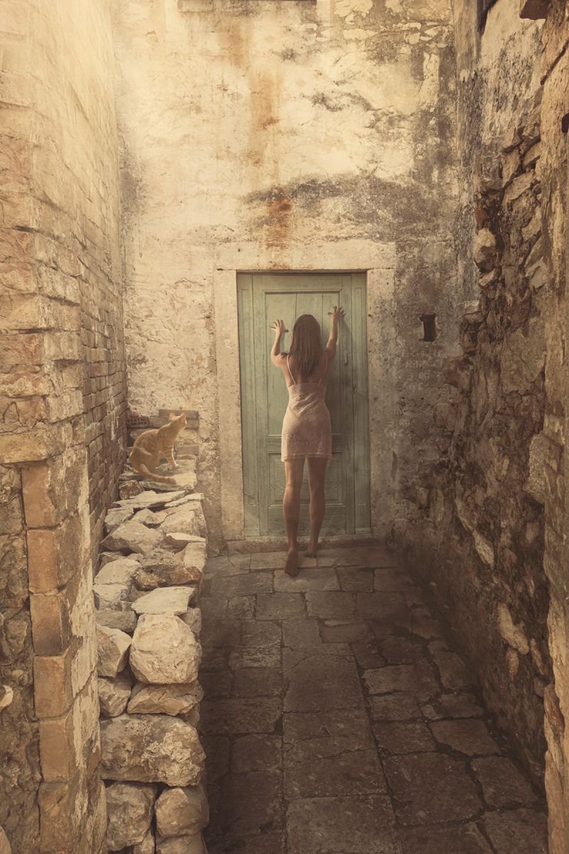 Portrait Photograph By Nikolina Petolas, 19 X 27", Corridor, Original Artwork
