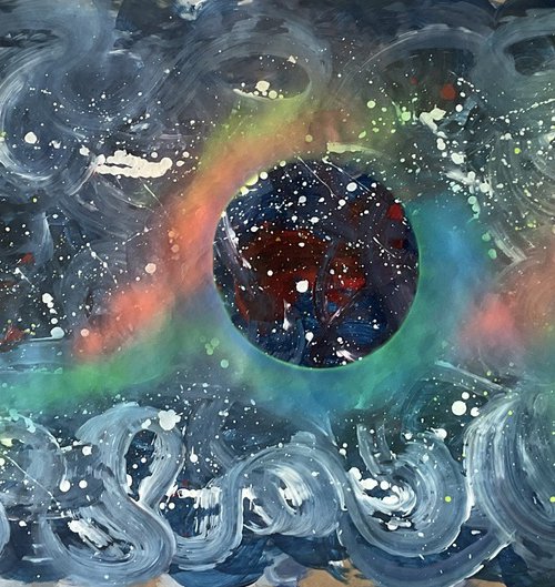 Universe 01LargeOriginalAbstractExpressionism by Juan Jose Garay