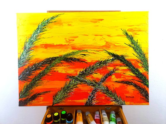 Grass In Yellow Color