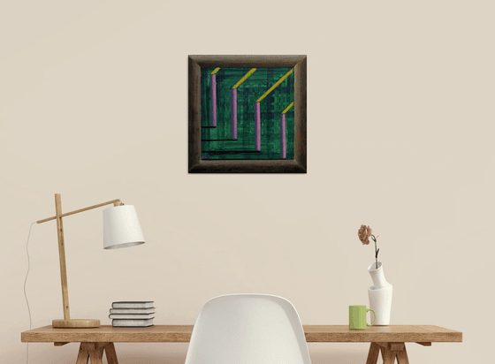 Frame with Abstract Picture