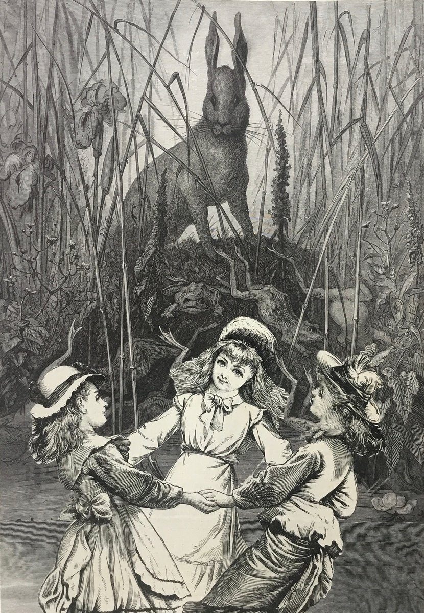 Surrealistic Portrait Collage By Tudor Evans, 7 X 11", The Hare Dance, Original Artwork