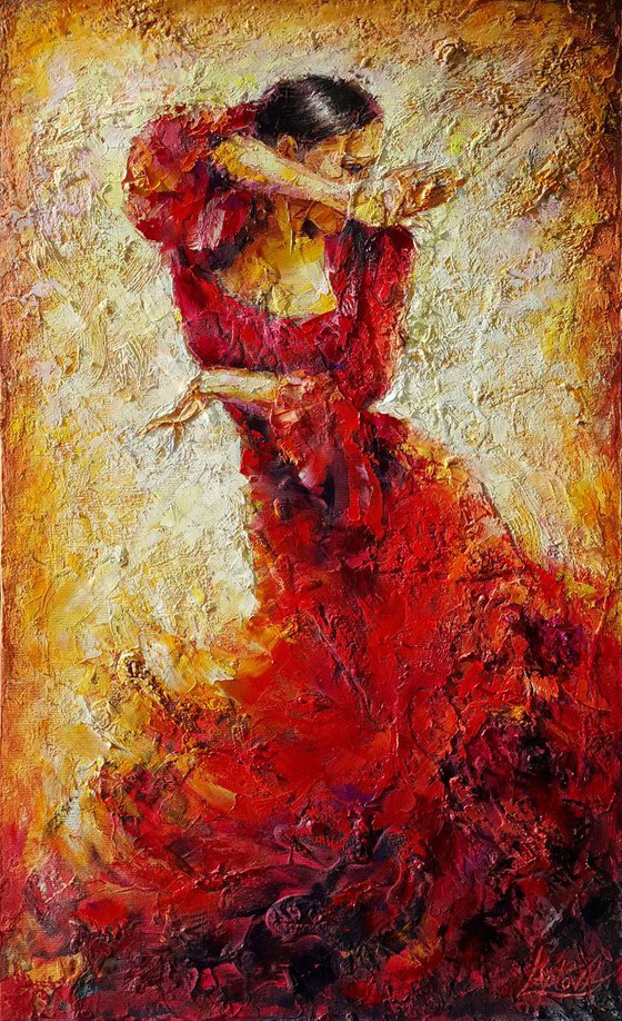 Carmen - painting oil original, opera