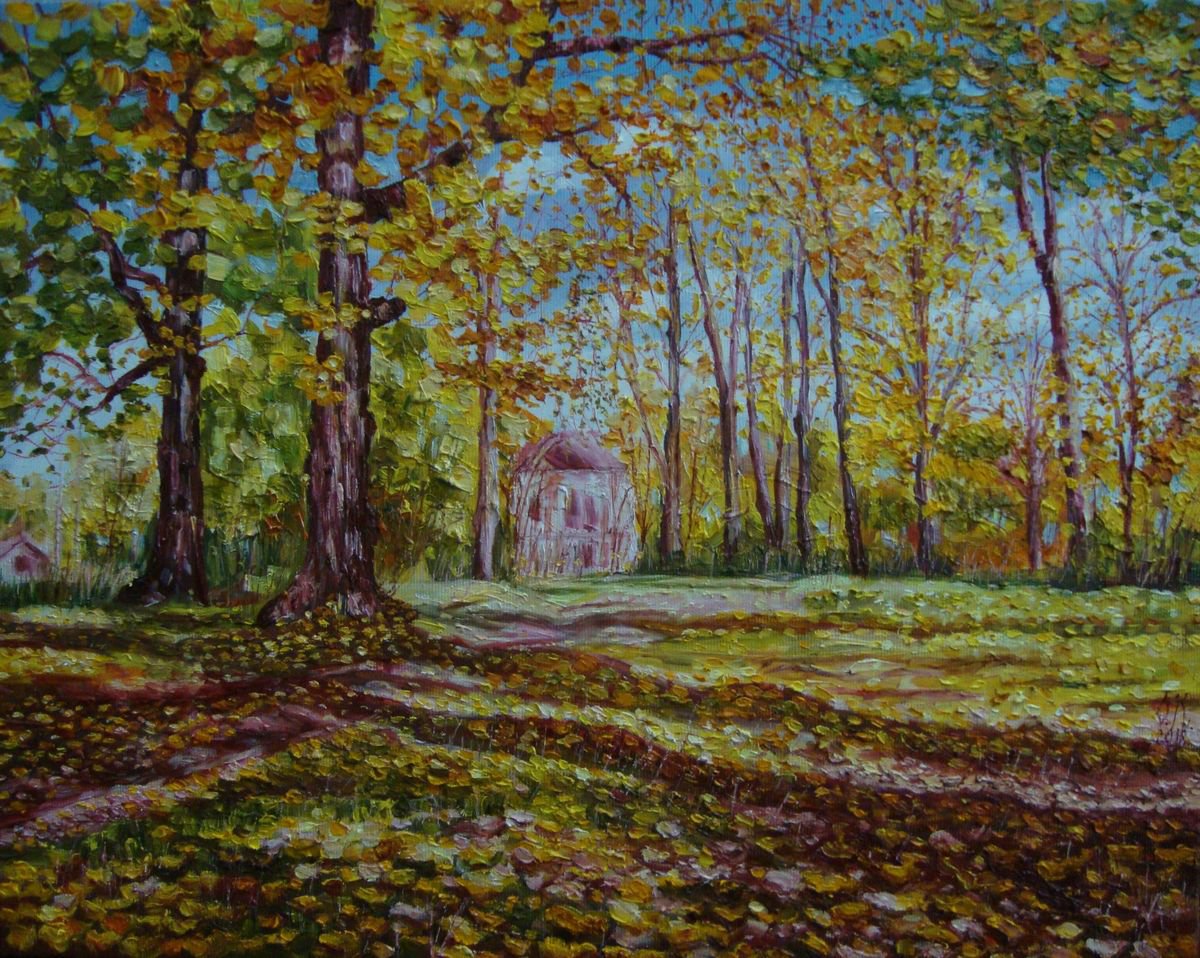 Yellow autumn by Olga Knezevic