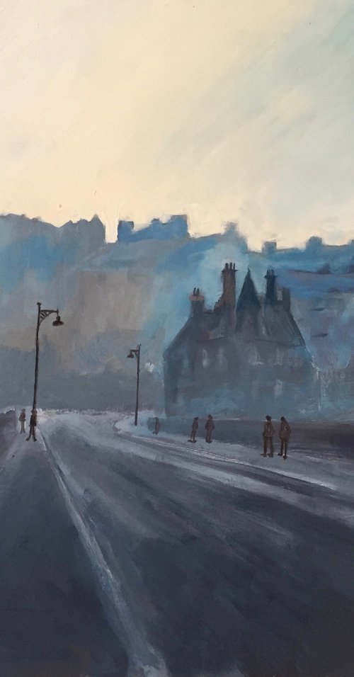 'The Dean Bridge, Edinburgh, Winter' by Stephen Howard Harrison