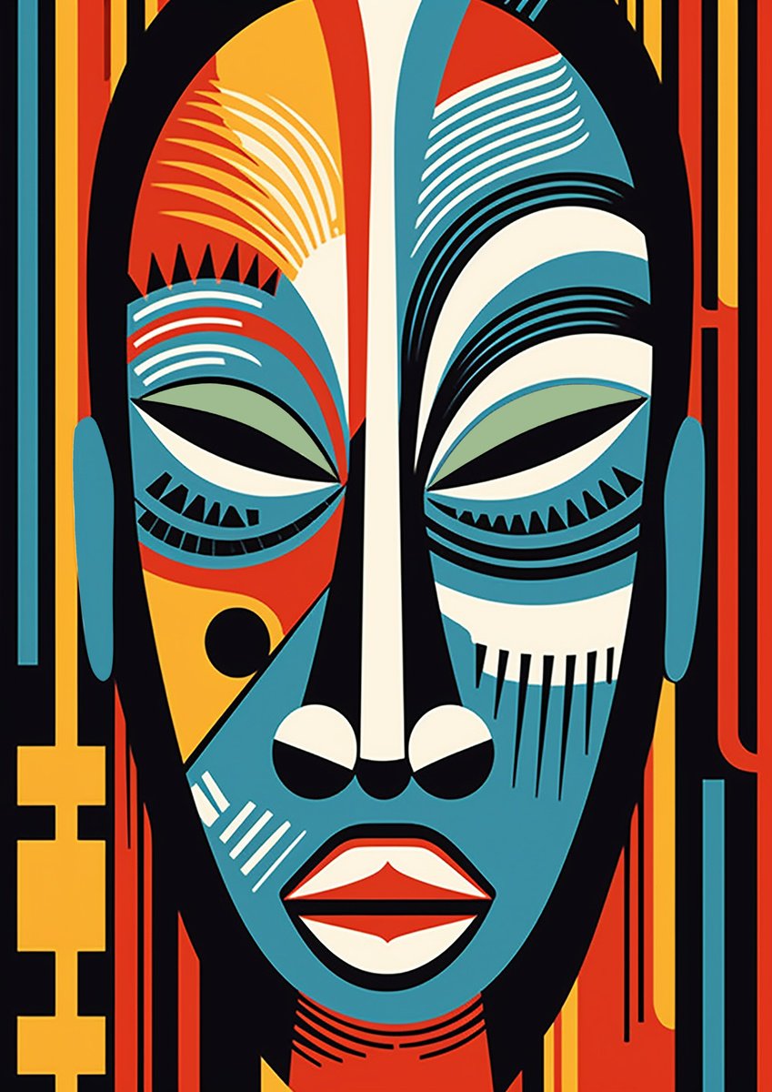 African mask 6 by Kosta Morr