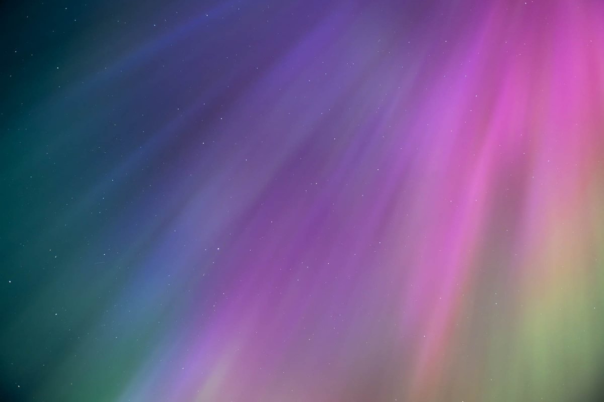 Photorealistic Landscape Photograph By Northlight Harbour, 17 X 12", Aurora Borealis, Original Artwork