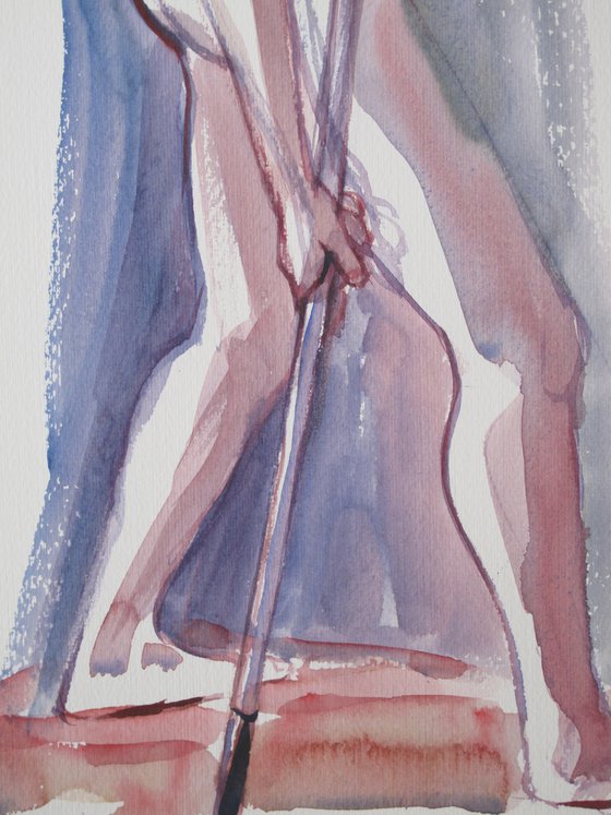 Standing male nude