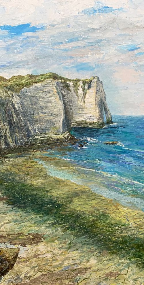 Low Tide in Étretat by Albert Safiullin