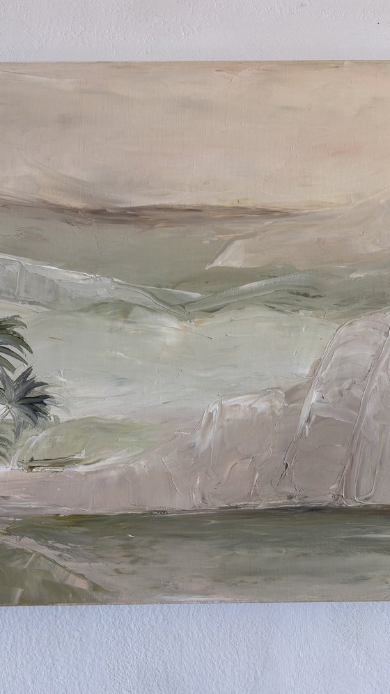 Tropical sea sand dune landscapes mountains