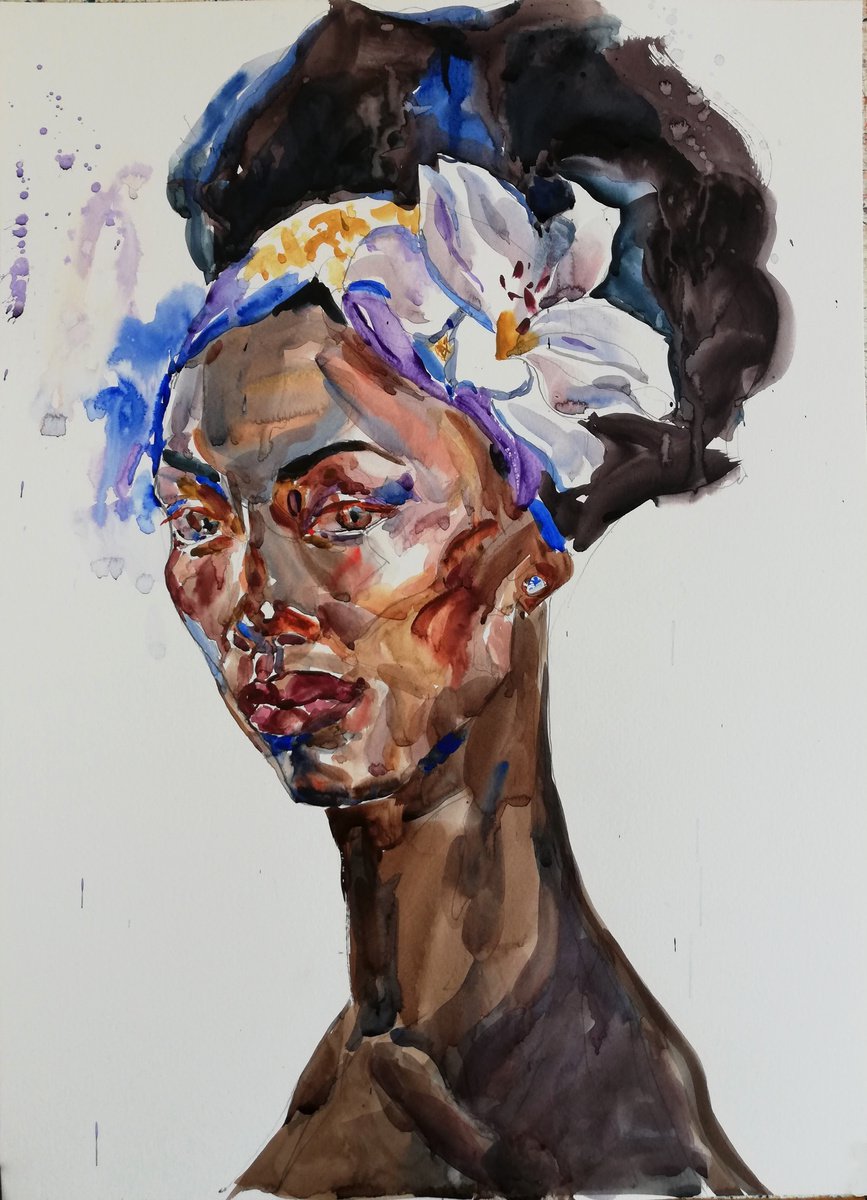 Impressionistic Watercolour , Grace By Jelena Djokic, 15 X 20, Artwork For Sale On Artfinder