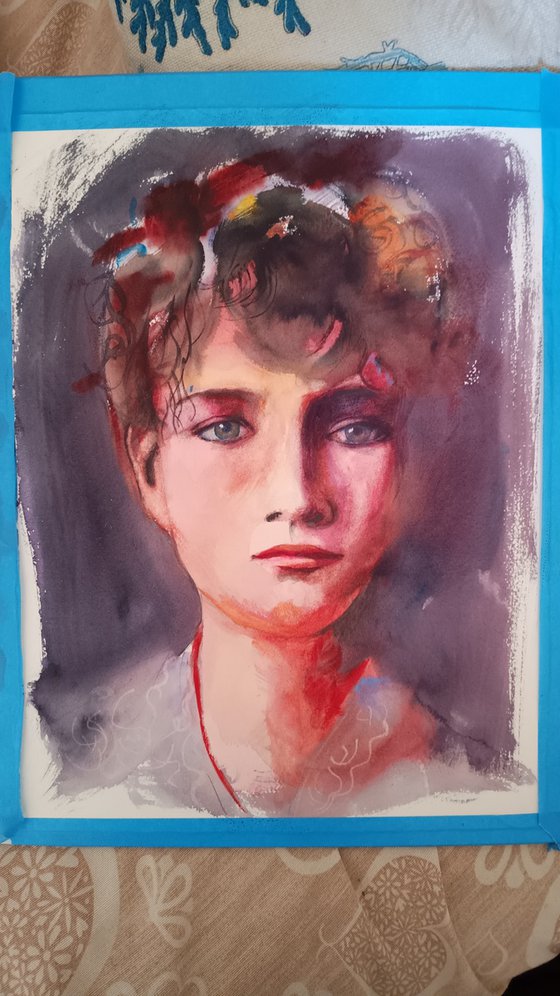 Camille Claudel watercolor