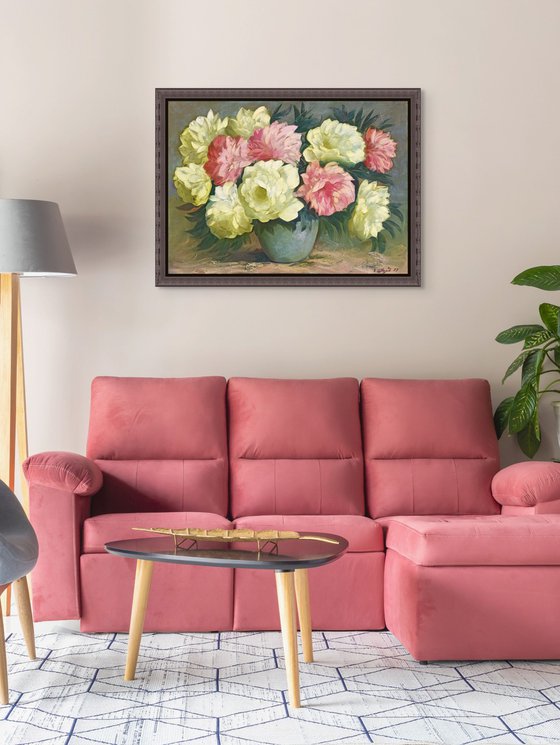 A Vase Full of Peonies