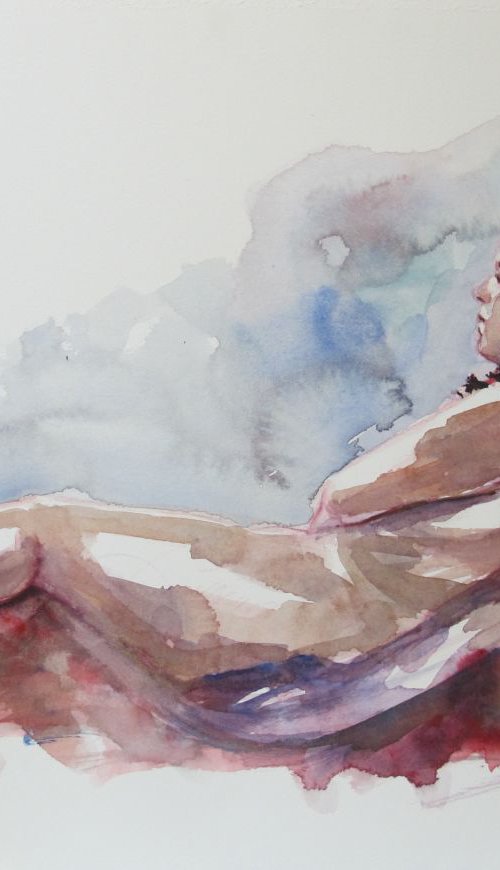 reclining nude by Rory O’Neill