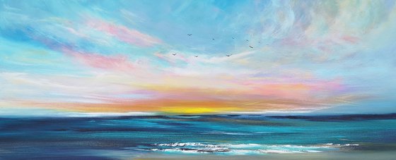 Gentle Skies - seascape, stunning, panoramic