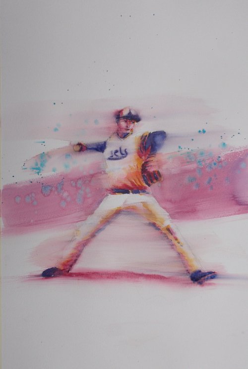 baseball player 21 by Giorgio Gosti