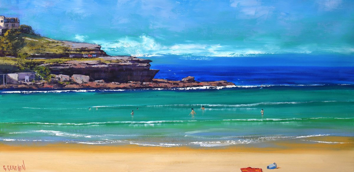Bondi Beach Large painting Sydney Australia by Graham Gercken