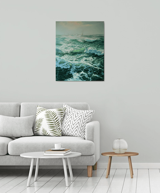 A seascape with waves III
