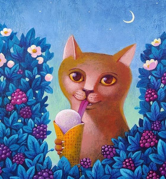 Ice cream tastes like the moon