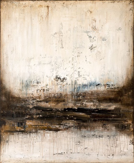 Brown abstract painting ZM870