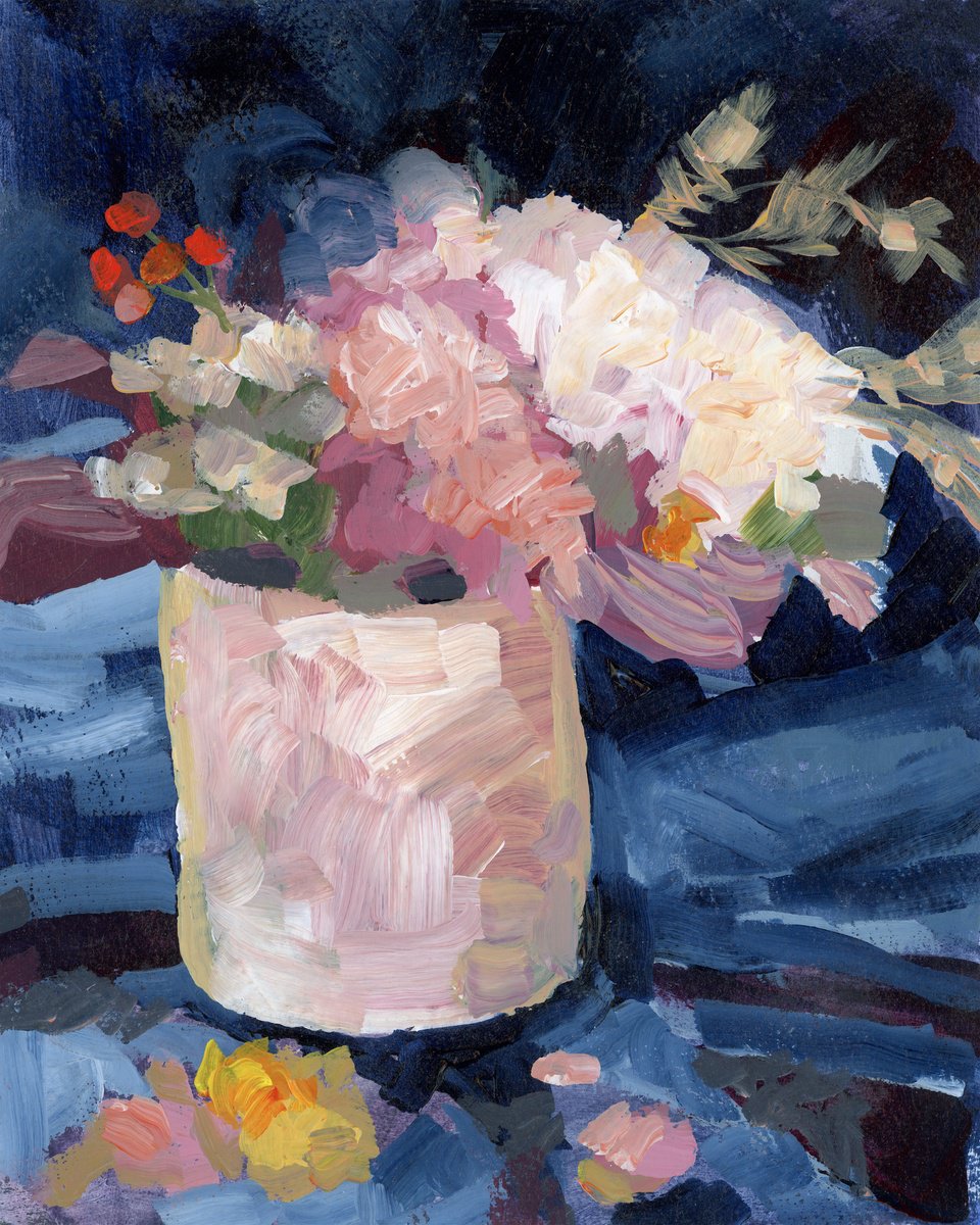 Floral Study By Dena Adams, 9 X 12, Artwork For Sale On Artfinder