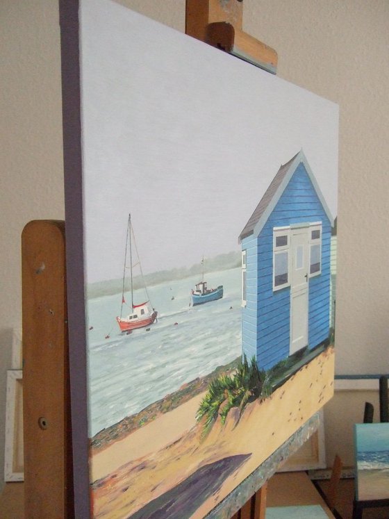 Blue Beach Hut and Boats