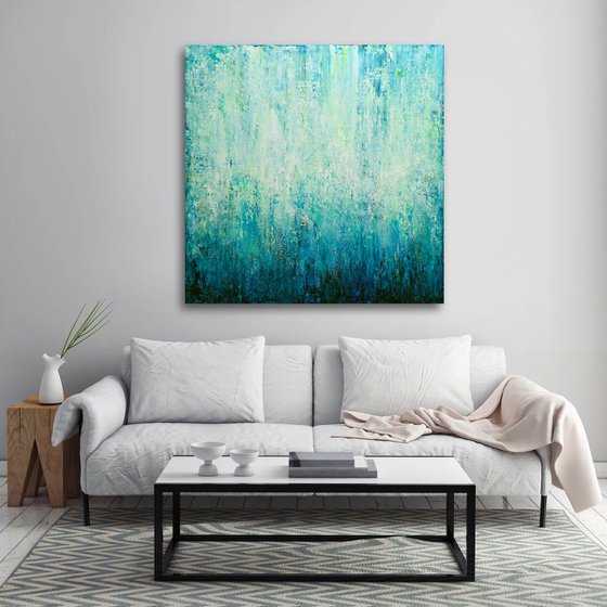 Abstract Turquoise Landscape VIII
