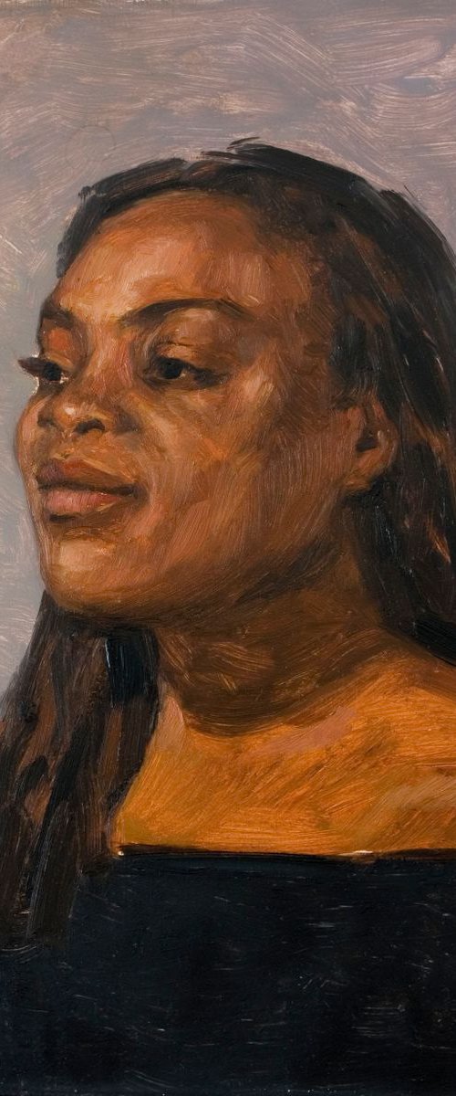 portrait of a black woman by Olivier Payeur