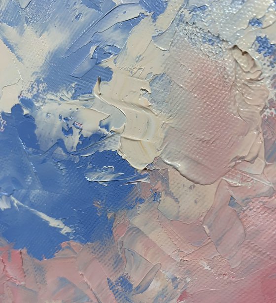 Pastel Sky Field Landscape.