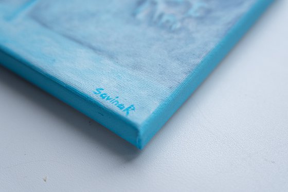 Set of three winter landscapes