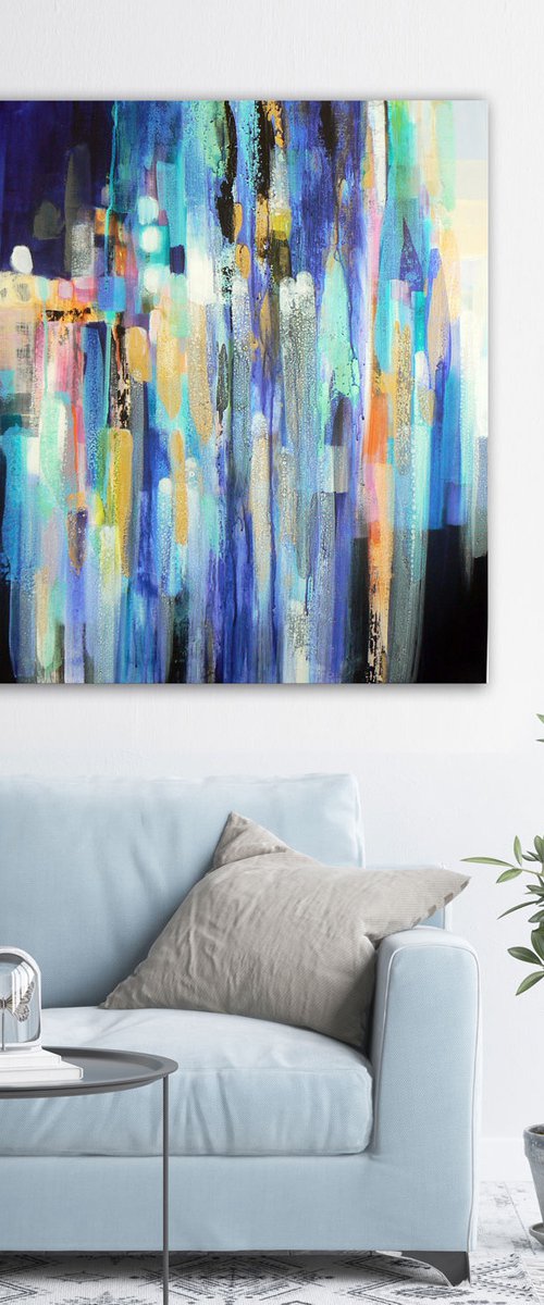Spinning Daydreams  (ready to hang) by Carolynne Coulson