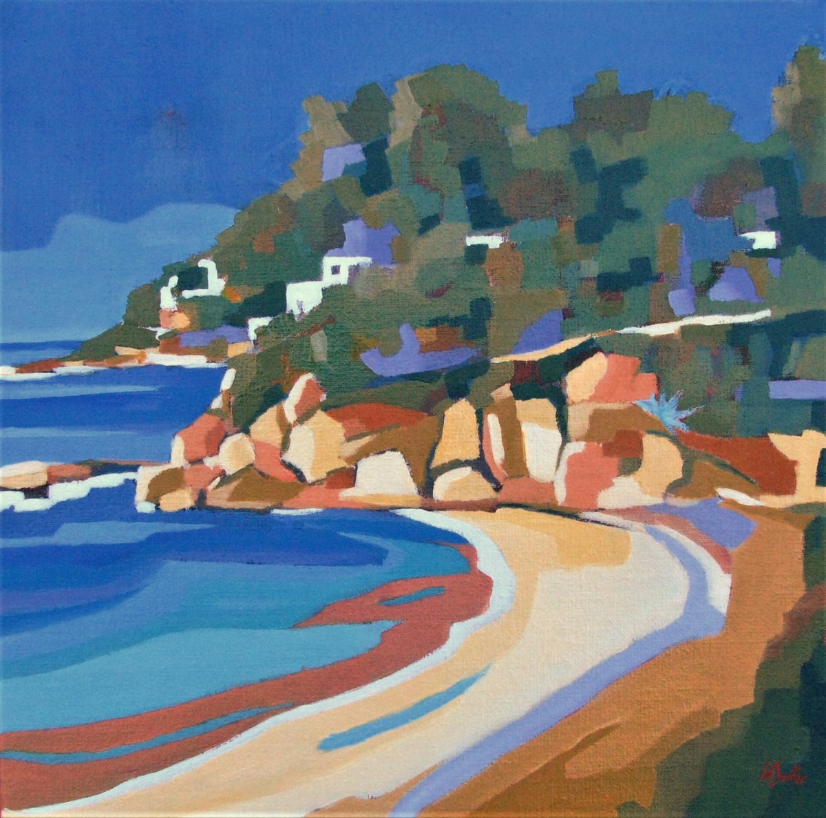 The ’billionaires cove’ beach in Antibes by Jean-Noel Le Junter