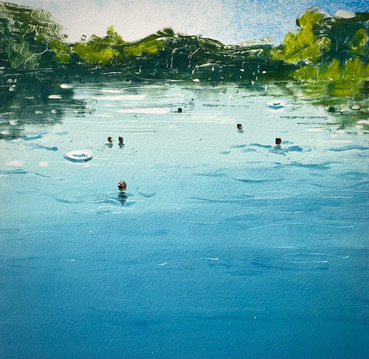 Summer, the Ladies Pond II by Rebecca Denton