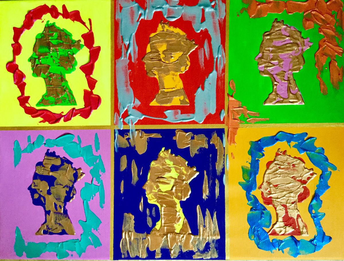 Queen inspired by Andy Warhol #3 by Olga Koval