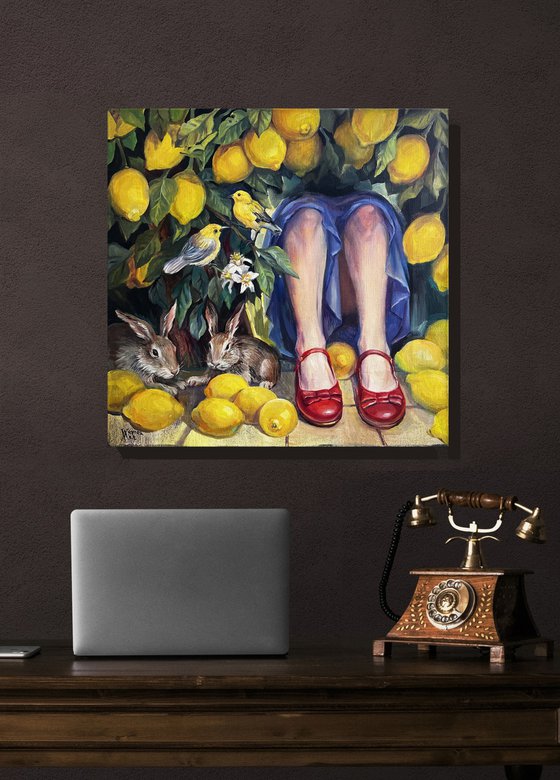 Sleeping under a lemon tree