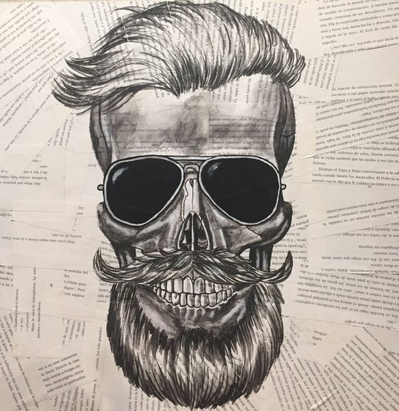 hipster skull