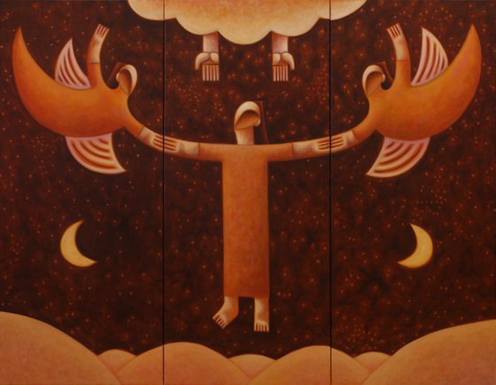 Return to home -  triptych